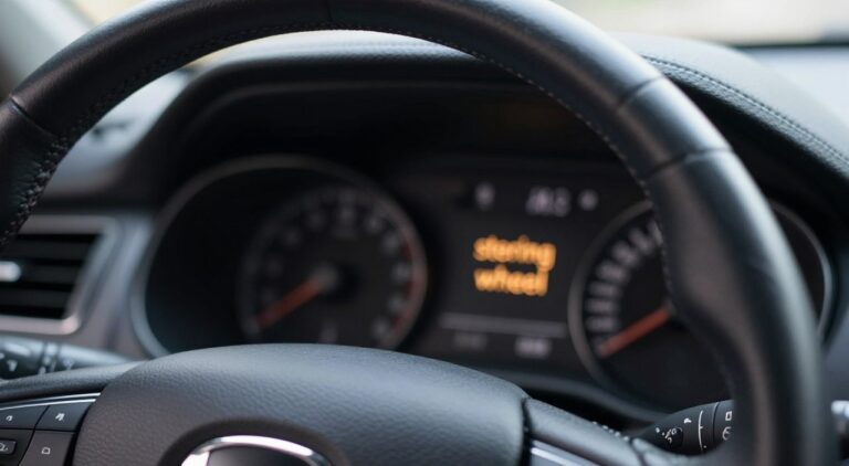 Why is my steering wheel light on – Causes and Fixes
